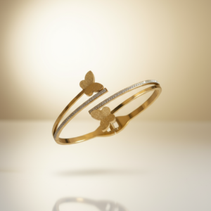 Fabolla Textured Anti-Tan Bracelet – Premium Gold Finish