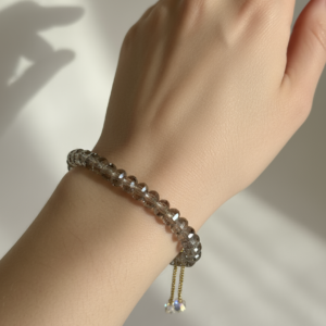 Fabolla Icy Blue Crystal Bracelet – Minimal Elegant Beads