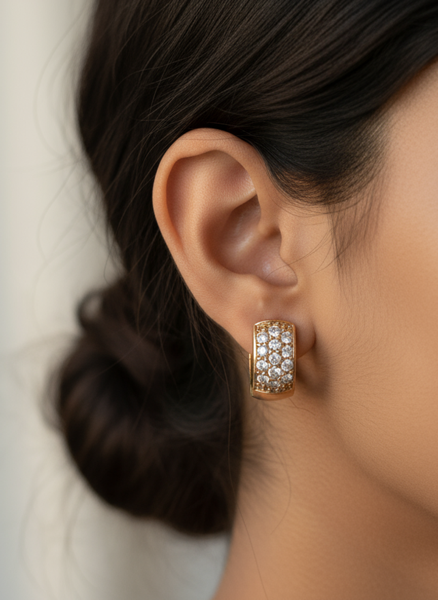 fabolla-office-wear-gold-hoop-earrings-minimal-design