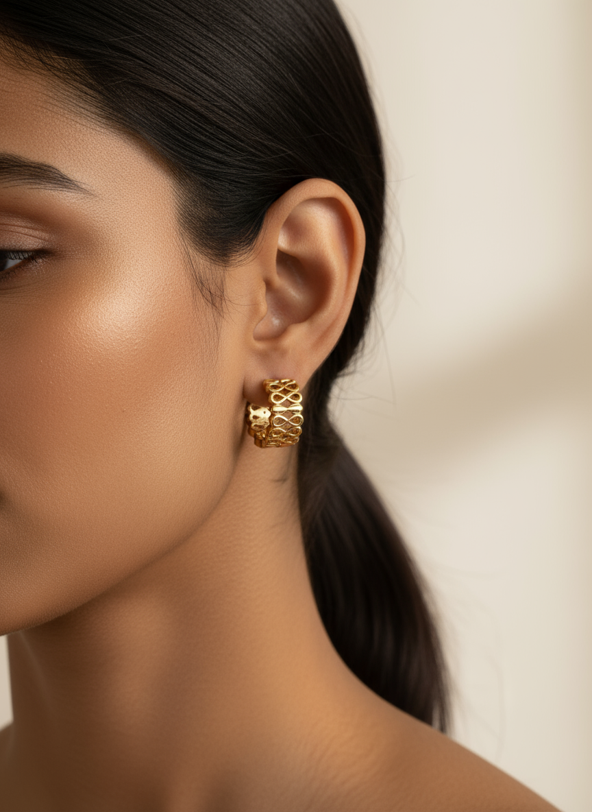 fabolla-smooth-finish-gold-hoop-earrings