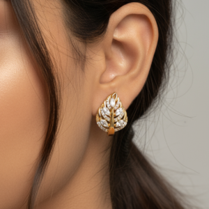 Fabolla Minimal Chic Gold Hoop Earrings