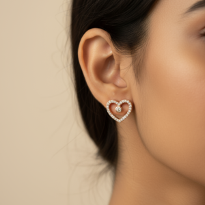 Fabolla Smooth Curve Gold Hoop Earrings
