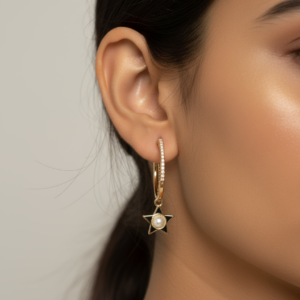 Fabolla Thin Gold Hoop Earrings – Modern Minimal Look