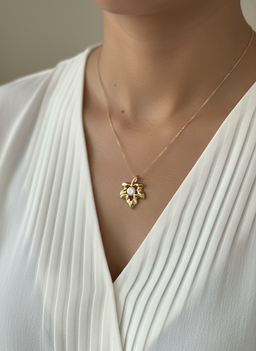 fabolla-elegant-love-heart-necklace-gold-finish-2